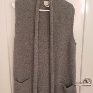Wilfred Italian wool vest - gray blue
